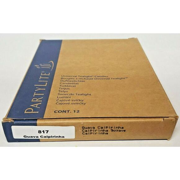Vintage Partylite Tealights 12 Candles NOS "Guava Caipirinha" p1e/v04817 - Picture 2 of 2